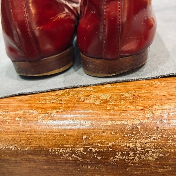 CHANEL Women's Deep Red Loafers - Picture 4 of 12